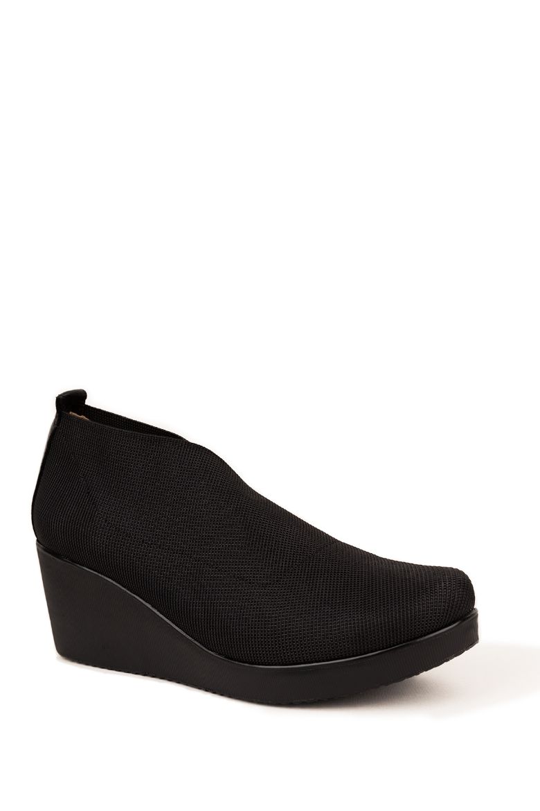 Elile Shoes Büyük Numara Bayan Bot 42-43-44 Numara Bayan Bot siyah resmi
