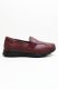Hakiki Deri Bordo Lastikli Loafer resmi